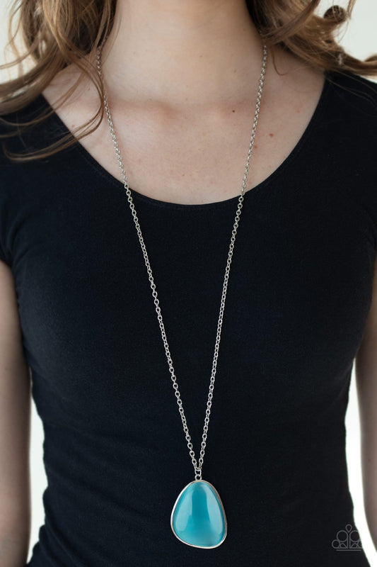 Ethereal Experience-blue-Paparazzi necklace