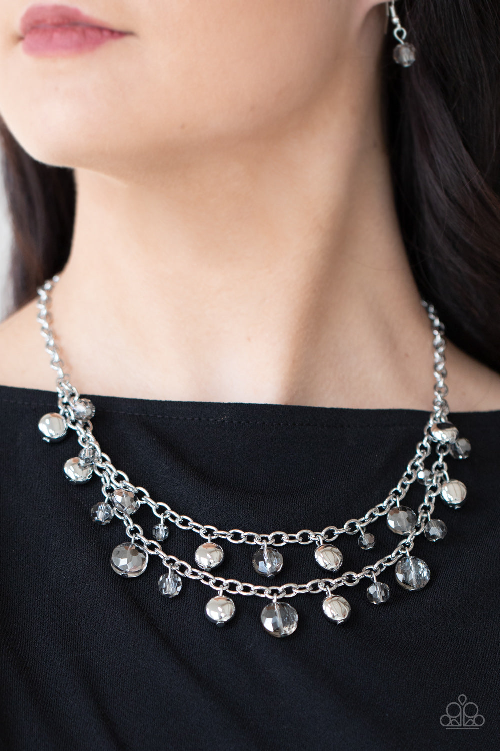 Ethereally Ensconced - silver - Paparazzi necklace