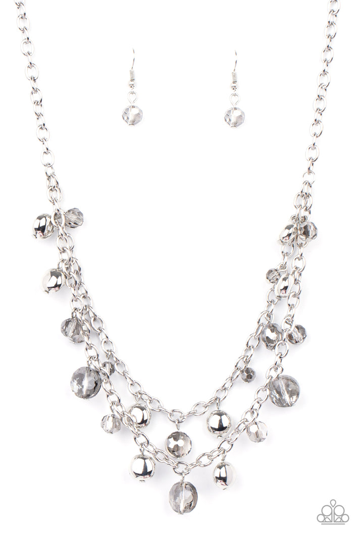 Ethereally Ensconced - silver - Paparazzi necklace – JewelryBlingThing
