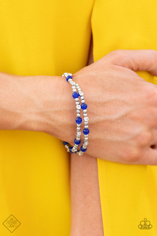 Ethereally Entangled - blue - Paparazzi bracelet
