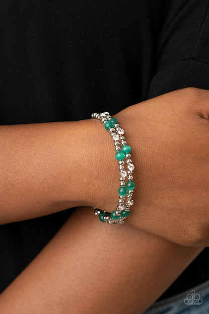 Ethereally Entangled - green - Paparazzi bracelet