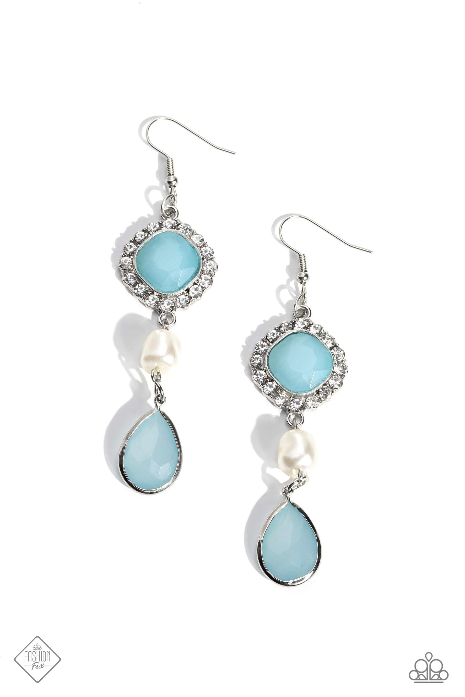 European Energy - blue - Paparazzi earrings