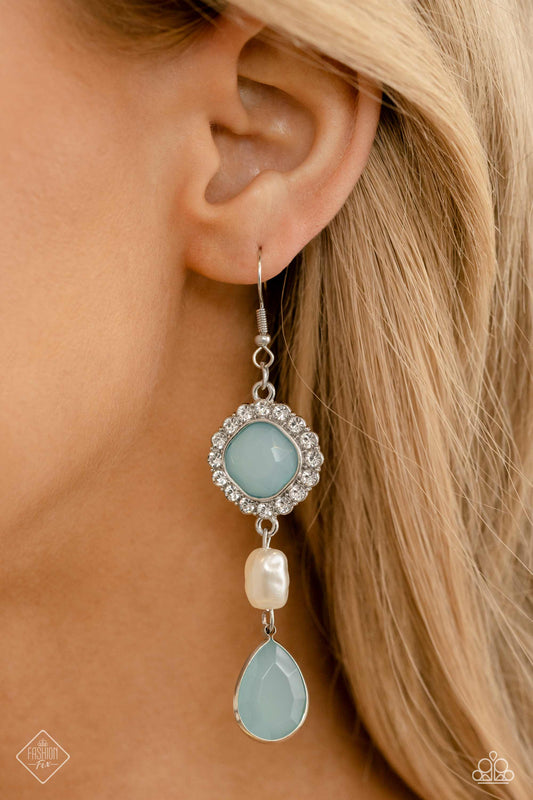 European Energy - blue - Paparazzi earrings