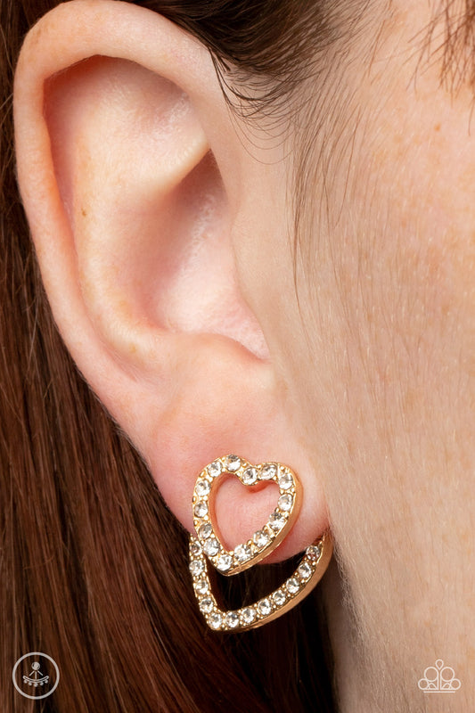 Ever Enamored - gold - Paparazzi earrings
