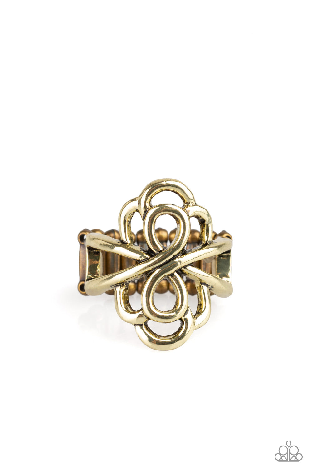 Ever Entwined - brass - Paparazzi ring