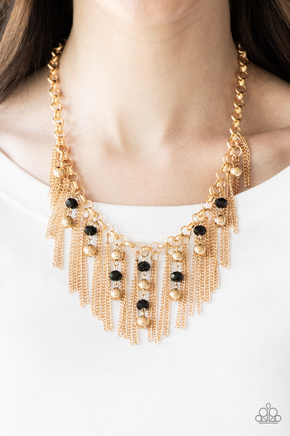 Ever Rebellious - gold - Paparazzi necklace