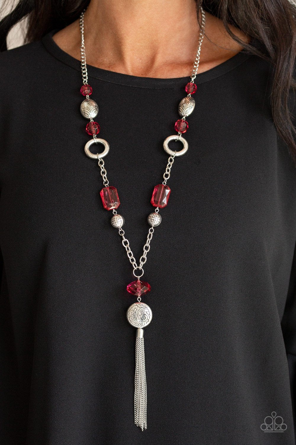 Ever Enchanting-red-Paparazzi necklace