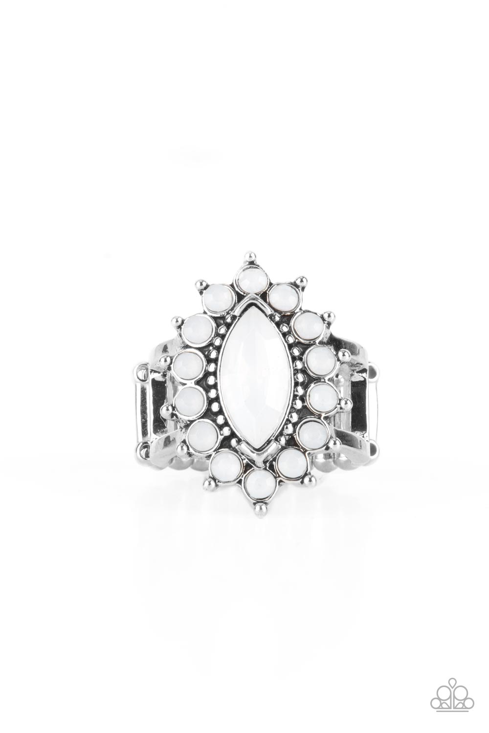 Everlasting Eden - white - Paparazzi ring