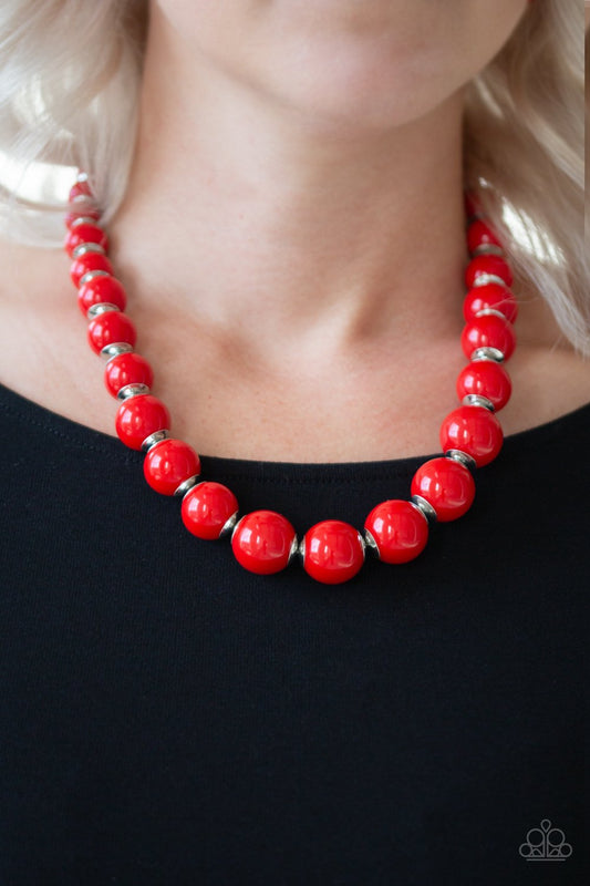 Everyday Eye Candy-red-Paparazzi necklace