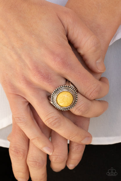 Evolutionary Essence - yellow - Paparazzi ring