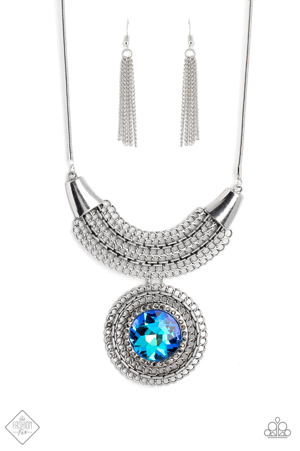 Excalibur Extravagance - blue - Paparazzi necklace