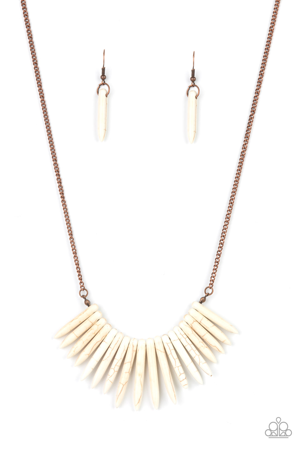 Exotic Edge - copper - Paparazzi necklace