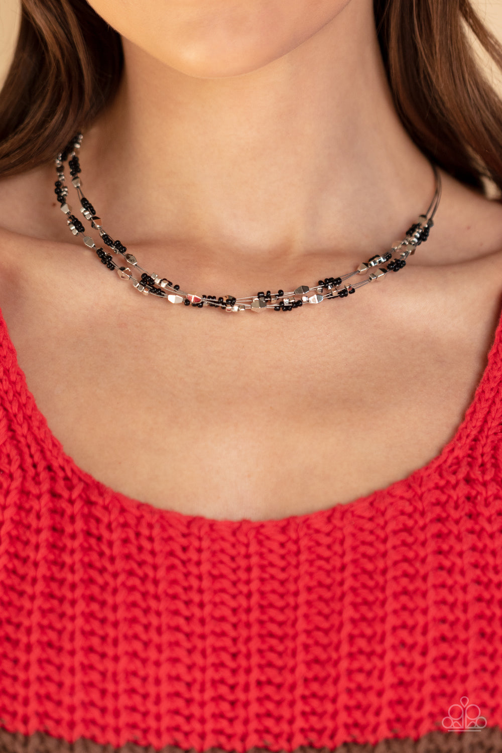 Explore Every Angle - black - Paparazzi necklace