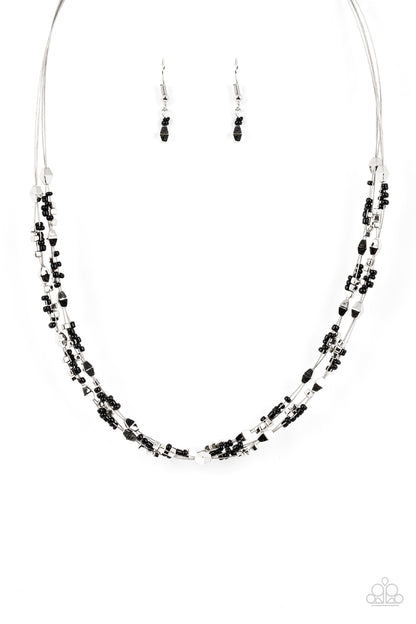 Explore Every Angle - black - Paparazzi necklace