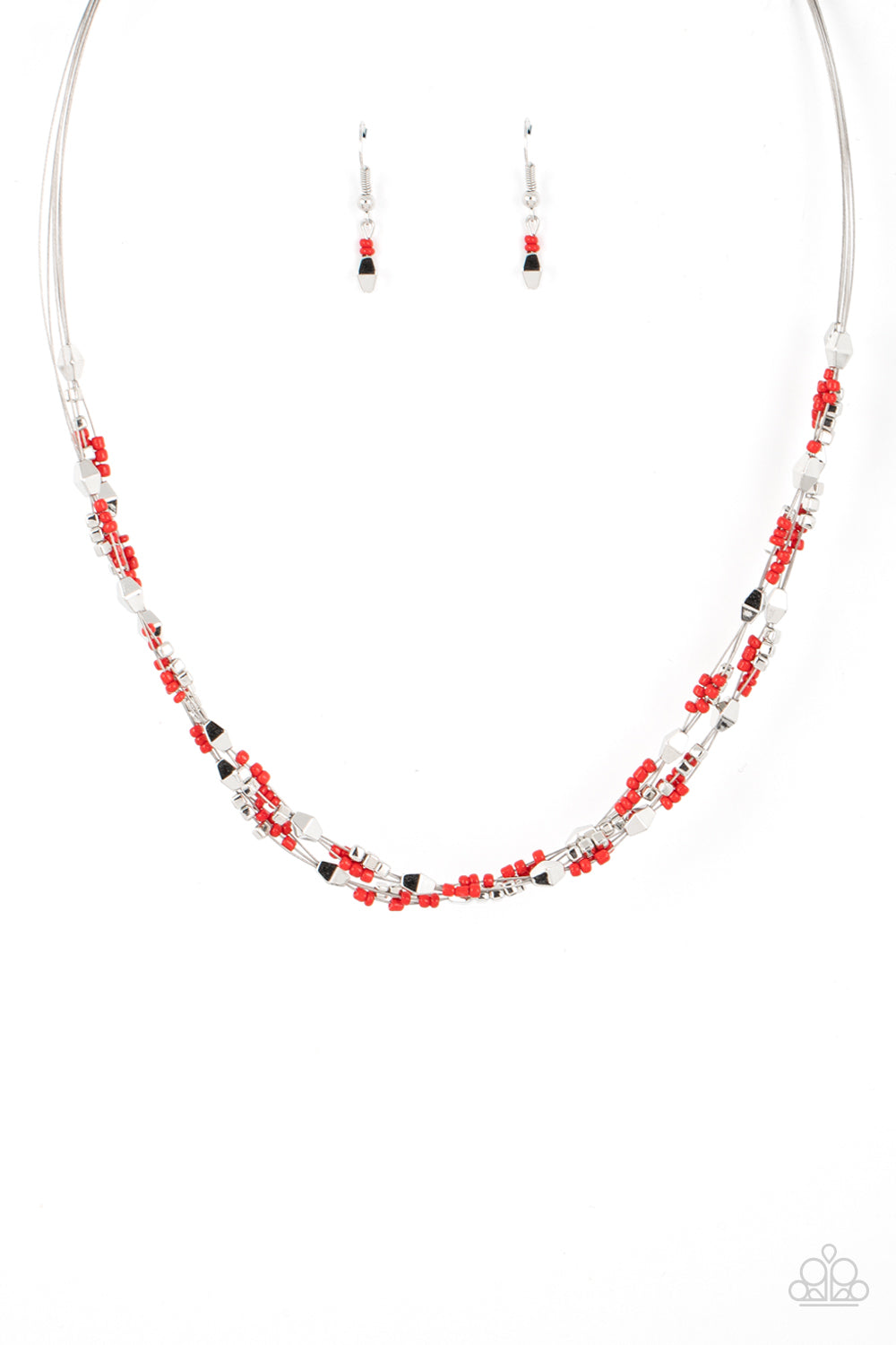 Explore Every Angle - red - Paparazzi necklace