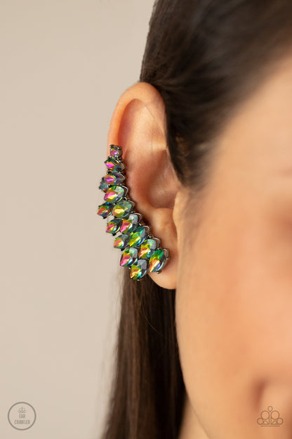 Explosive Elegance - multi - Paparazzi earrings