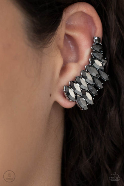 Explosive Elegance - silver - Paparazzi earrings