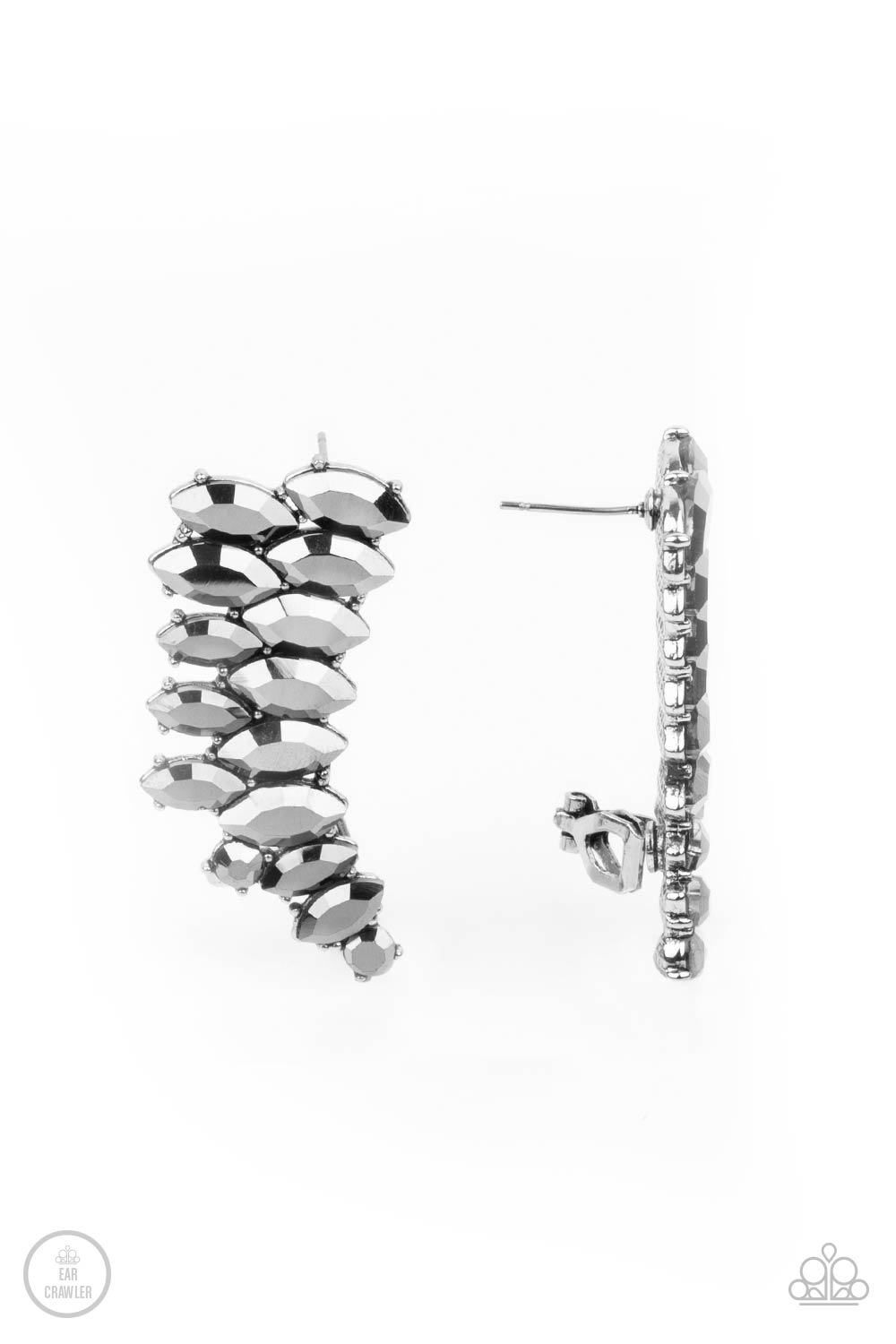 Explosive Elegance - silver - Paparazzi earrings