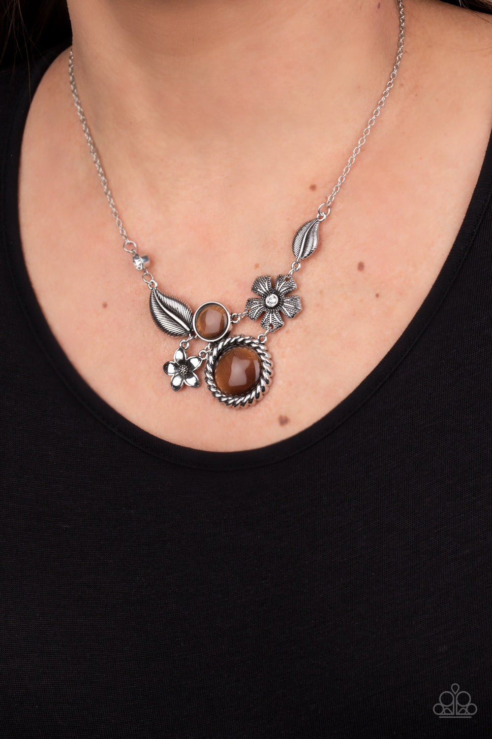 Exquisitely Eden - brown - Paparazzi necklace