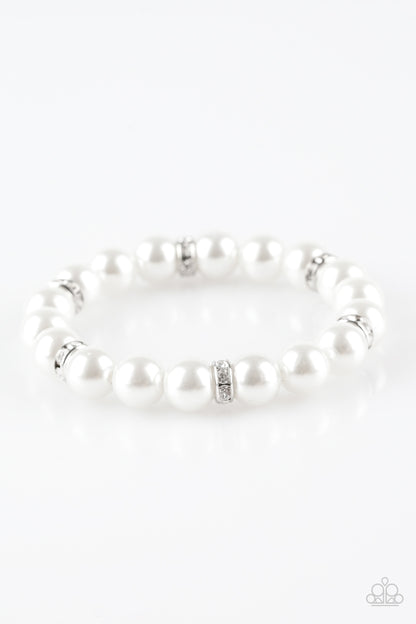 Exquisitely Elite - white - Paparazzi bracelet