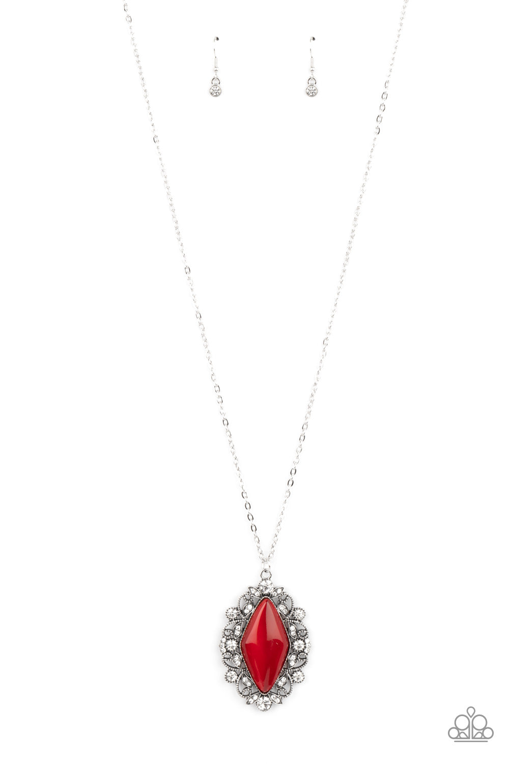 Exquisitely Enchanted - red - Paparazzi necklace