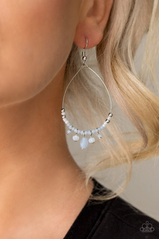 Exquisitely Ethereal - blue - Paparazzi earrings