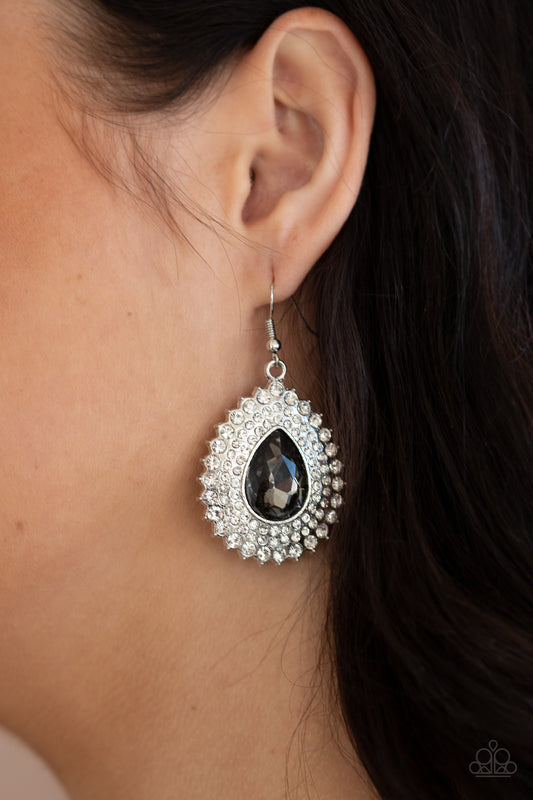Exquisitely Explosive - silver - Paparazzi earrings