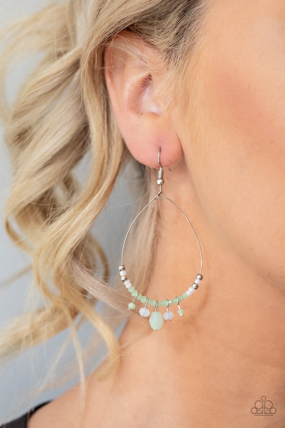 Exquisitely Ethereal-green-Paparazzi earrings