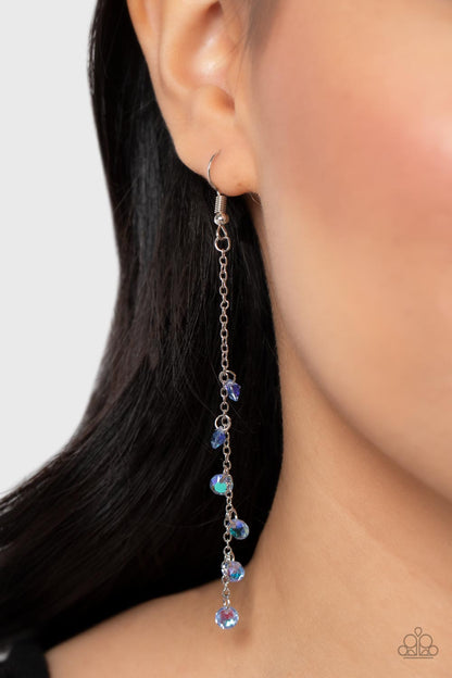 Extended Eloquence - blue - Paparazzi earrings