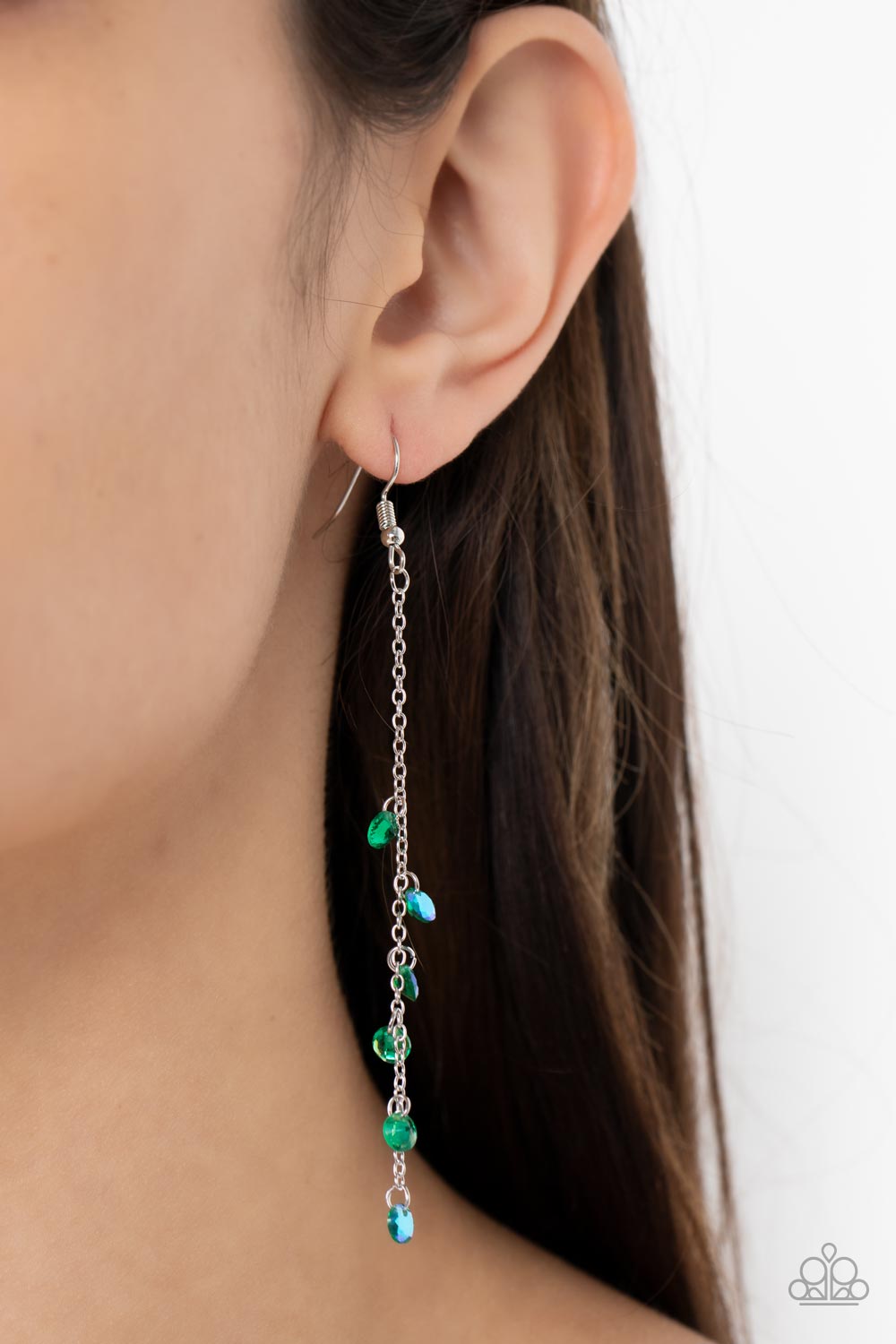 Extended Eloquence - green - Paparazzi earrings