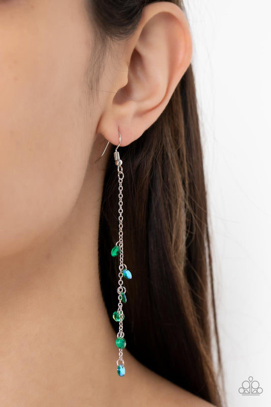 Extended Eloquence - green - Paparazzi earrings