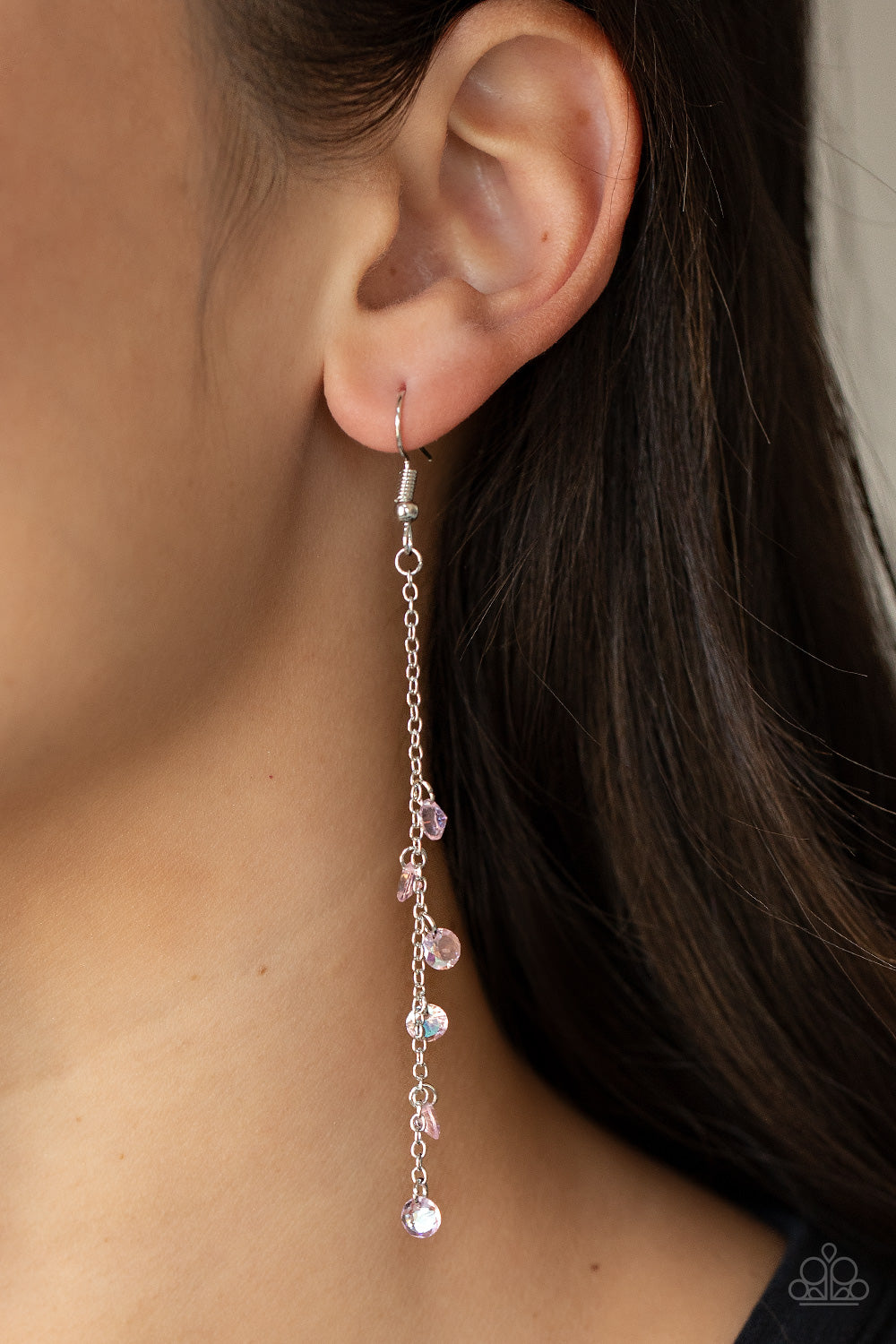 Extended Eloquence - pink - Paparazzi earrings