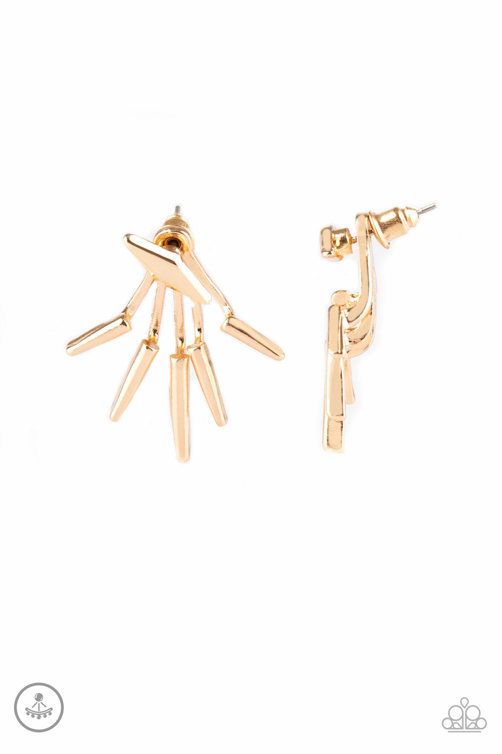 Extra Electric - gold - Paparazzi earrings