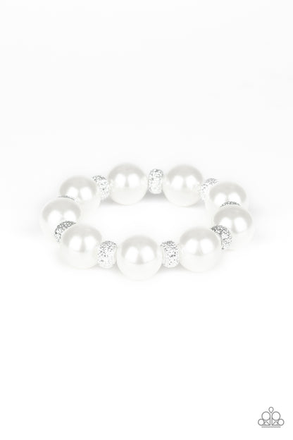 Extra Elegant - white - Paparazzi bracelet