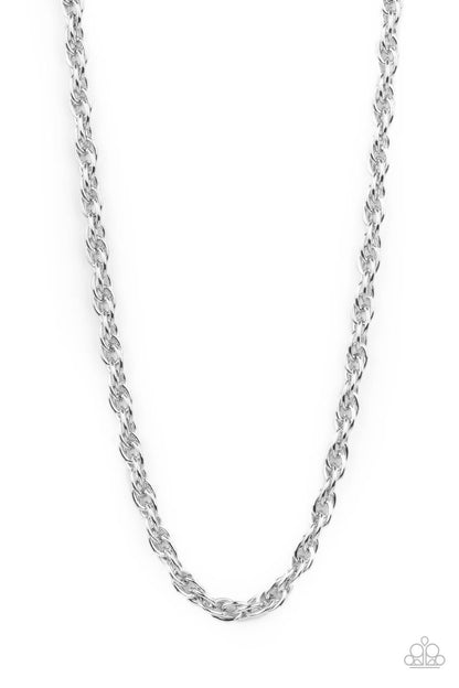 Extra Entrepreneur - silver - Paparazzi mens necklace
