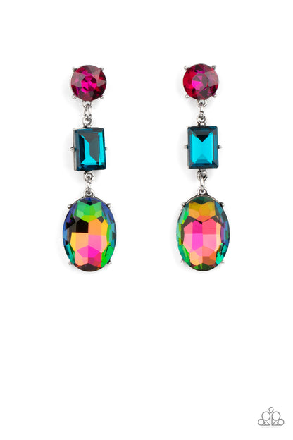 Extra Envious - multi - Paparazzi earrings