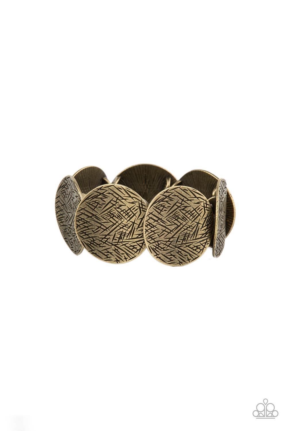 Extra Etched - brass - Paparazzi bracelet