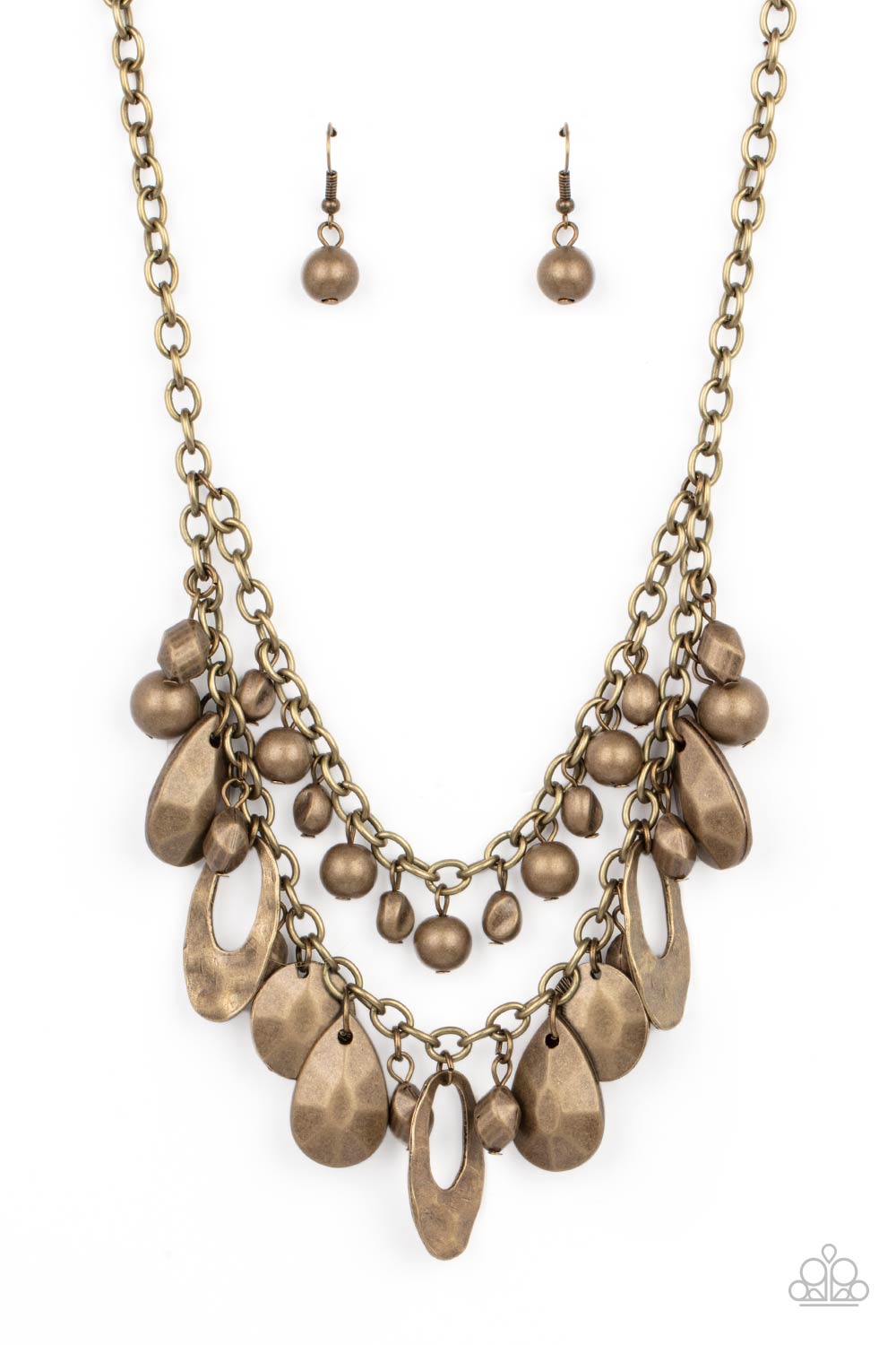 Extra Exhilarating - brass - Paparazzi necklace