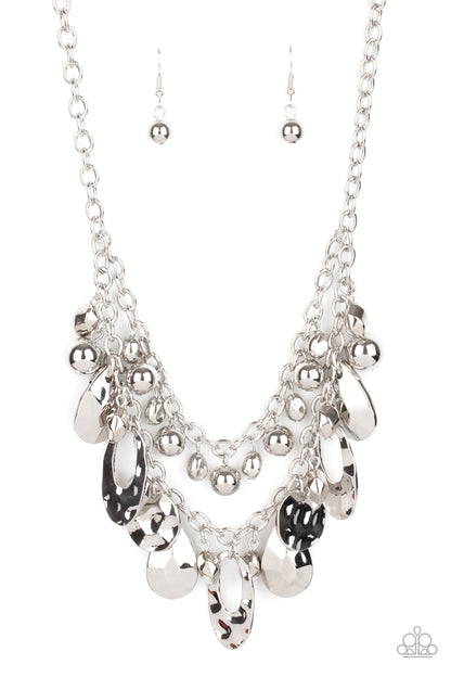 Extra Exhilarating - silver - Paparazzi necklace