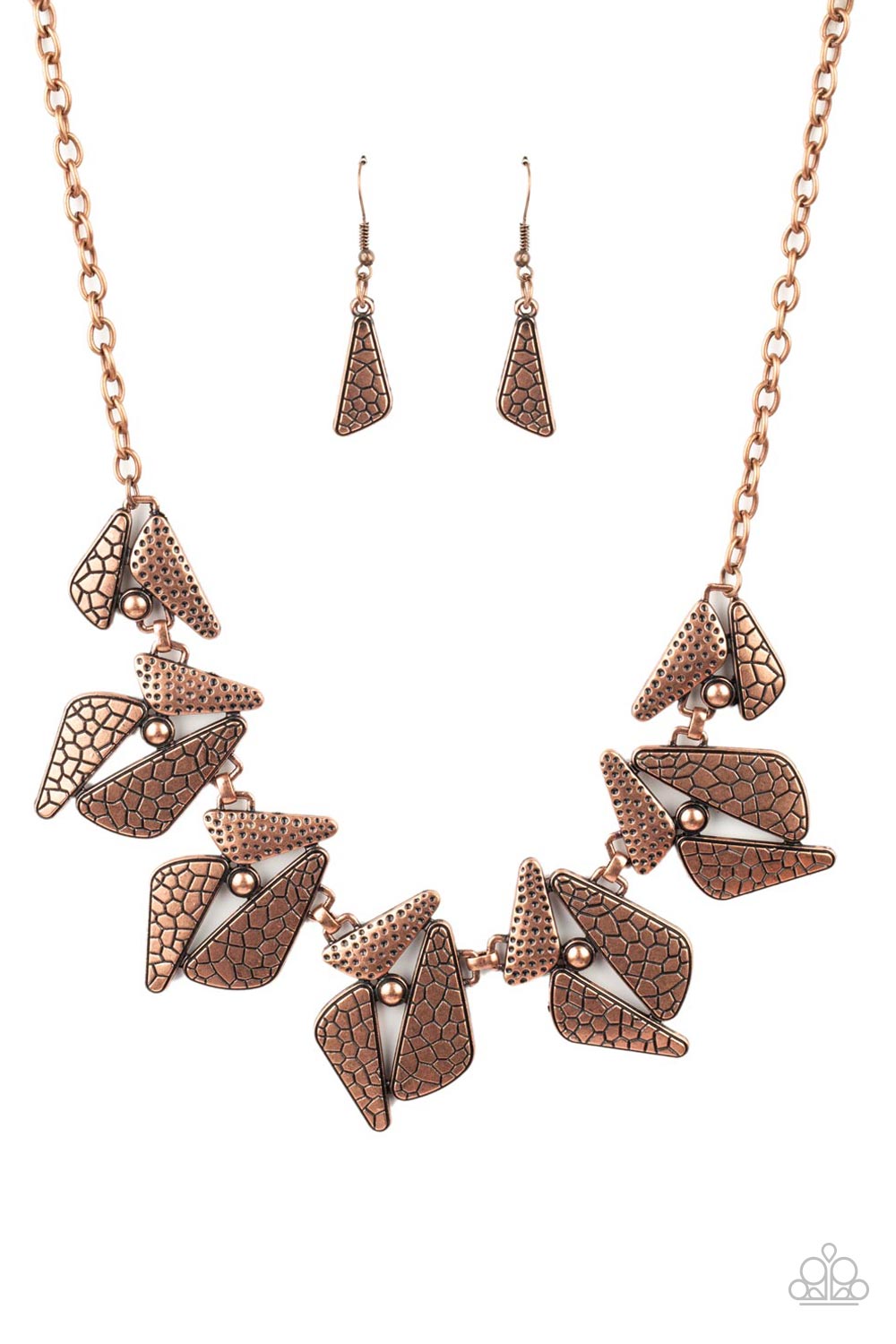 Extra Expedition - copper - Paparazzi necklace