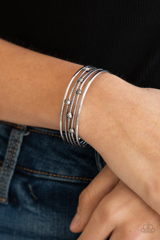 Extra Expressive - silver - Paparazzi bracelet