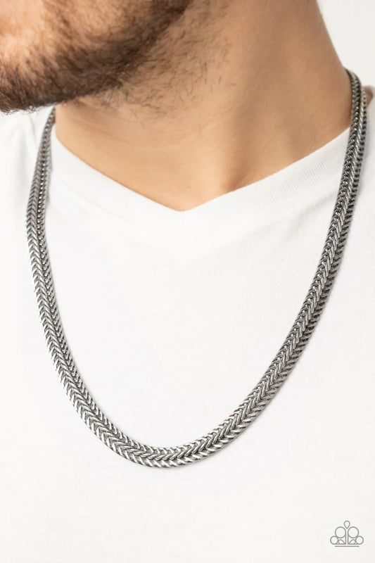 Extra Extraordinary - silver - Paparazzi MENS necklace