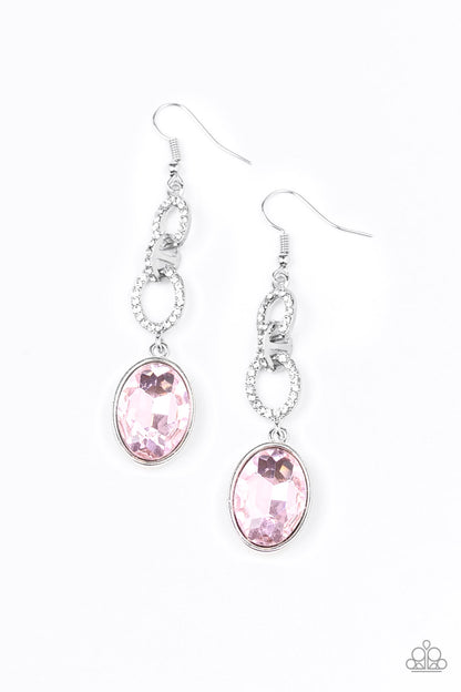 Extra Ice Queen - pink - Paparazzi earrings