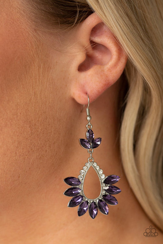 Extra Exquisite-purple-Paparazzi earrings