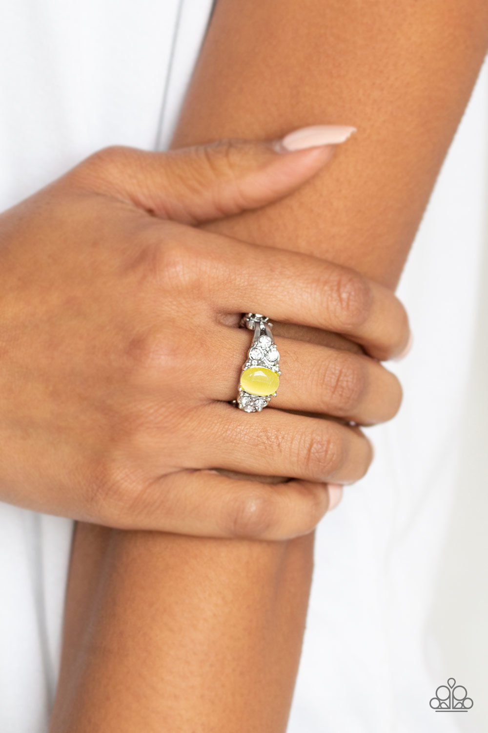 Extra SPARK-tacular - yellow - Paparazzi ring