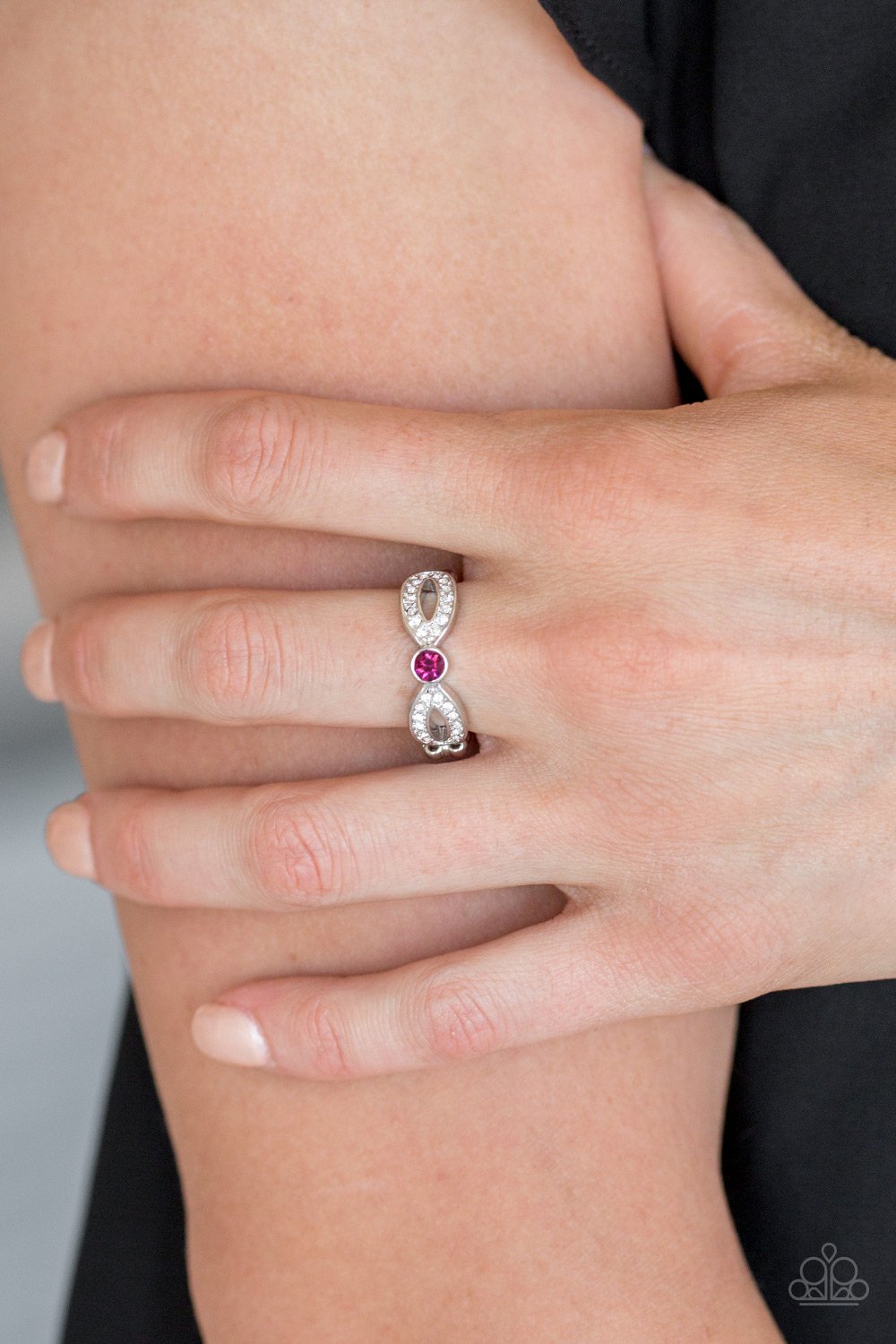 Extra Side of Elegance-pink-Paparazzi ring