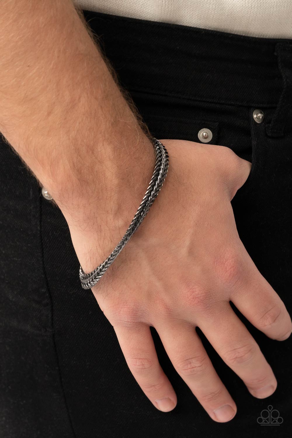 Extraordinary Edge - black - Paparazzi MENS bracelet