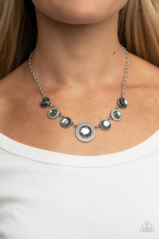 Extravagant Extravaganza - silver - Paparazzi necklace