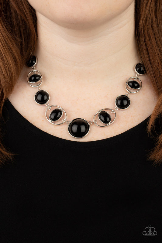 Eye of the BEAD-holder - black - Paparazzi necklace