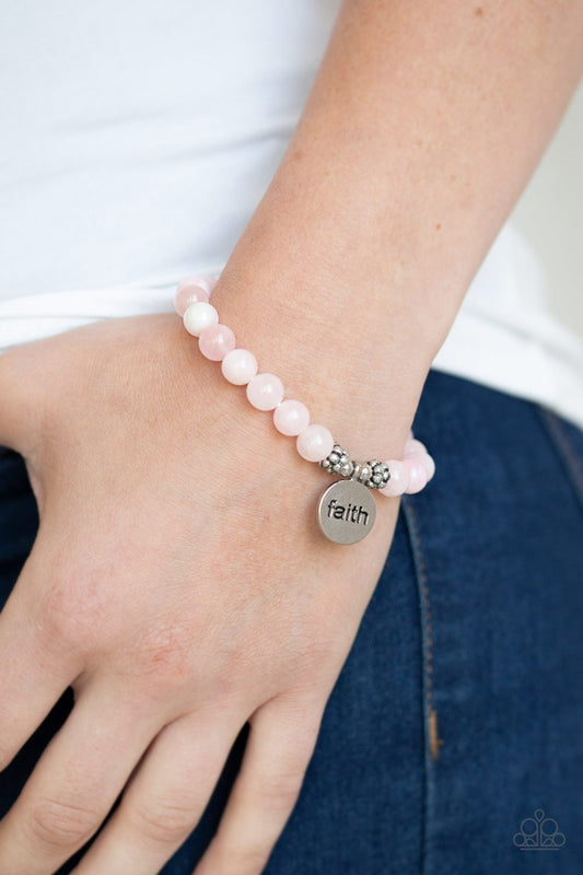 FAITH It Till You Make It - pink - Paparazzi bracelet